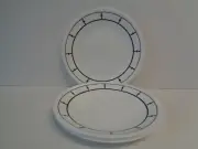 4 Corelle Black and White Appetizer Bread Dessert Plates 6-3/4" Diameter New