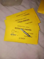 Scratch Art Pen Knife Nib SK-2 Curved Edge Pack Of 12