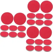 CRILSTYLEO 3sets Cleaning Bowling Pad Polishing Sheets Practical Bowling Ball Pad High Durability Flexible Material 8pcs*3
