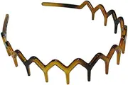 Bling Online Zig Zag Tortoise Shell Effect Sharks Tooth Hair Band Headband.