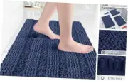 Bathroom Rug Mat, Non Slip Quick Dry Bath Mats, Extra 24" x 17" Navy Blue