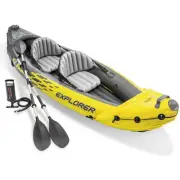 2 Person Safe Inflatable Boat Water Sports River Fishing Dinghy Raft Set