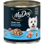 My Dog Adult Wet Dog Food Classic Loaf with Chicken & Turkey Can 680g