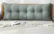 Reading Couch Back Cushions，60/80/100/120/180cm Large Headboard Pillow, Reading Daybed Bed Rest Pillow，Back Support Lumbar，Upholstered Headboard Cushion Removable Washable(D,120x60+20cm)