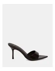 [Novo Shoes] Yolo Mules in Espresso Patent