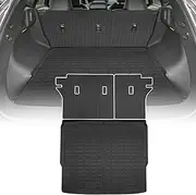 ZQULOYO Cargo Liners Backrest Mat for Nissan Murano Accessories 2025 with Hook&Loop Rear Trunk Mat Rear Seat Back Cover Protector All Weather Anti-Slip Split Dog Liner 3 PCS