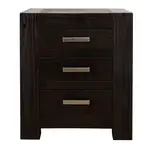 [Sleeping Giant] Bargara Bedside Table Midnight Oak - 3 Drawer