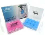 Wax Ear Plugs For Sleep - 24 Silicone Wax Earplugs For Swimming And Sleeping...