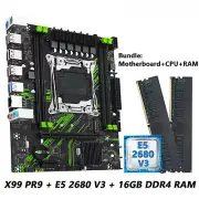 X99 Motherboard Kit with Intel Xeon E5 2680 V3 CPU+DDR4 8GBx2 2133MHz 2-Channel