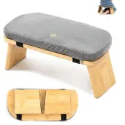 Meditation Bench, Bamboo Meditation Stool, Folding Kneeling Meditation Bench, Se