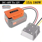 Converter DIY Step Down DC Voltage For Black&Decker 40V To 12V Battery Adapter