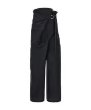 Issey Miyake Enfold Elastic Waist Trousers 2,3 Black