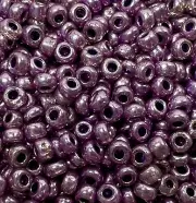 SIZE 8/0 ~ GALVANIZED PURPLE Tinted~ 28 Grams ~ LOOSE GLASS SEED BEADS LOT