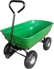 MYCENSE Dump Cart,Wheelbarrow with Wheels Garden Trolley Utility Cart for Construction Sites Yard Transporting Firewood Grass Leaf