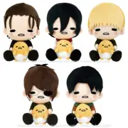 Attack on Titan x Sanrio vol.3 Eren Mikasa Armin Hanji Levi Gudetama Plush Doll