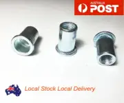 M4 M5 M6 M8 M10 M12 Flange Clear ZP Steel Insert Nutsert Rivnut Nut Nutserts