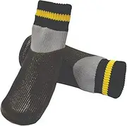 ZEEZ Waterproof Non-Slip Pet Sock, Black, X-Large (5 x 12cm)