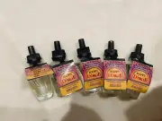 5 X Bath & Body Works Patchouli & Rosewood Wallflowers Refill Bulbs