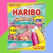 Haribo Soda Twist Zing Share Bag 176g Gummy Soft & Sour