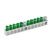 Eaton GBKP10 Ground Bar Kit, 10 Circuits, 4.29", Cu/Al
