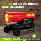 58KW Industrial Diesel Heater Kerosene Space Heater Forced Air Blower Timer