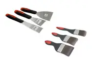 High Quality 40-60-100mm Putty Knives Knife Scraper+1"-2"-4" Paint Brush 6pc Set