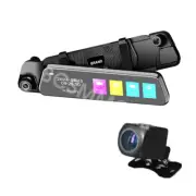 9.66In IPS Touchscreen WIFI Mirror Car DVR Dash Camera Loop Recording Detection (for: Ford)