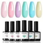 Esmaltes de Gel UV LED soak off Set de 6 7ml cada Color Uñas en Gel UV
