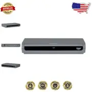 Stylish Silver Digital to Analog Converter Box - Ethernet & ATSC Tuner Included