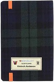 Waverley (M): Black Watch Tartan Cloth Commonplace Notebook