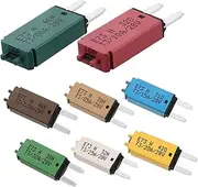 8pcs Auto Reset Circuit Breaker Fuse Kit Self- for Car Rv Marine Low Profile Automotive Truck Boat Fuse Assortment