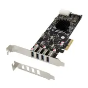PCIe X4 To 4 ports USB3.0 Expansion card 4 x 5Gbps USB3.0 ports (20Gbps)
