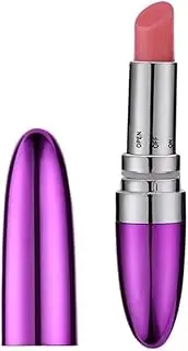 Lipstick Mini Vibrator Female Masturbator Wireless Vibration Flirting Vibrator Sex Toys for Women (Purple)