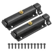 2 Pcs 4.65 x 1.18 Inch Spring Loaded Latch Pin Door Safety Slide Lock Black