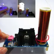 Mini Tesla Coil Plasma Speaker Kit Electronic Field Music 15W DIY Project