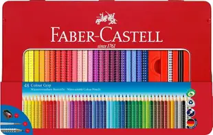 德國 Faber-Castell 輝柏 2001 握得住 48色三角筆桿 水性色鉛筆 (112448)