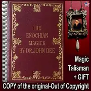 Antique Book Occult Enochian Magick Rare Esoteric Manuscript Black Magic History