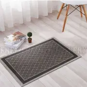 EVEREST INDOOR OUTDOOR BLACK BASKETWEAVE FLOOR RUG (XXS) 50x80cm *FREE DELIVERY*