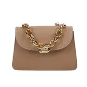 Women Fashion PU Leather Messenger Bag Chain Strap Magnetic Button Flap Crossbody Bag Female Casual Solid Color Small Handbag