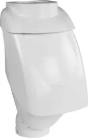 RHUL100 Leaf Eater Ultra Rain Head, 3" & 4" Round Dual-fit