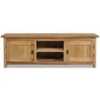 TV Cabinet Solid Teak 120x30x40cm Entertainment Unit Lowboard Stand vidaXL