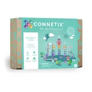 CONNETIX Magnetic Tiles Pastel Ball Run Pack, 106 Pieces