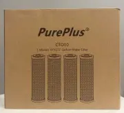 PurePlus 1 Box - 4 Filters Micron 10"X2.5" Carbon Water Filter CTO10 New