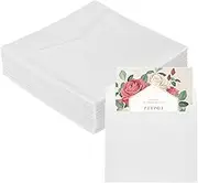 sourcing map 60 Pack Vellum Jackets, 2x2 Inch Vellum Paper Pre-Folded Vellum Envelopes Transparent 53GSM for Wedding Invitation Accessories Bridal Showers Birthdays Wraps