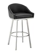 Armen Living Noran Swivel Bar Stool