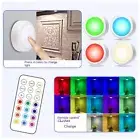 13 Colors RGB Night Light Battery Powered Puck Lights Room Lighting