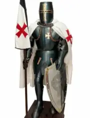 Medieval Knight Wearable Suit Of Armor Crusader Combat Full Body Armor LO17