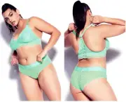 CCX By City Chic Ladies Animal Lace Hipster Brief Underwear sizes 20 22 Aqua