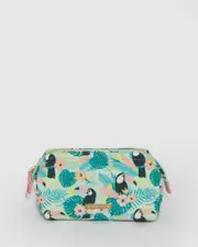 Toucan Print Structured Cosmetic Case