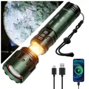 Flashlights High Lumens, 5000LM Rechargeable Flashlights,LED Flashlight with ...